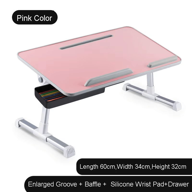 iDock Adjustable Table Stand with Storage Drawer Foldable Laptop Tray for Sofa Couch Floor Laptop Bed Tray Desk Laptop Stand - iDock Laptopstand