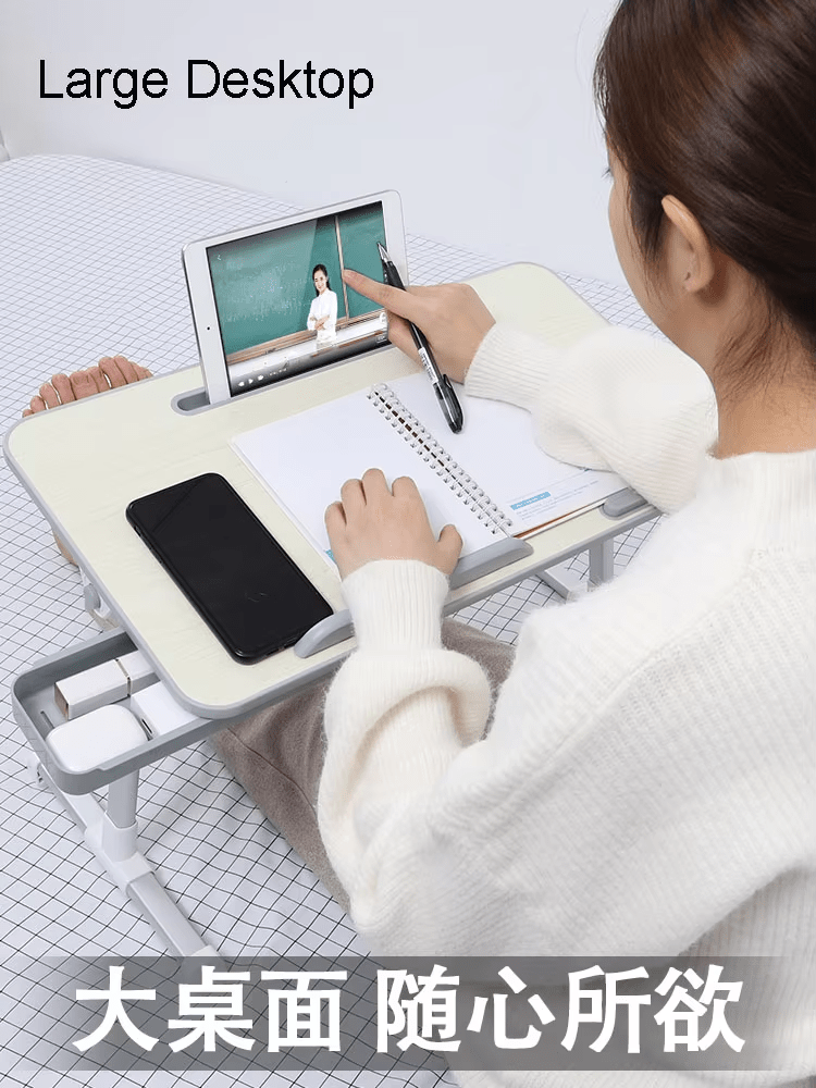 iDock Adjustable Table Stand with Storage Drawer Foldable Laptop Tray for Sofa Couch Floor Laptop Bed Tray Desk Laptop Stand - iDock Laptopstand