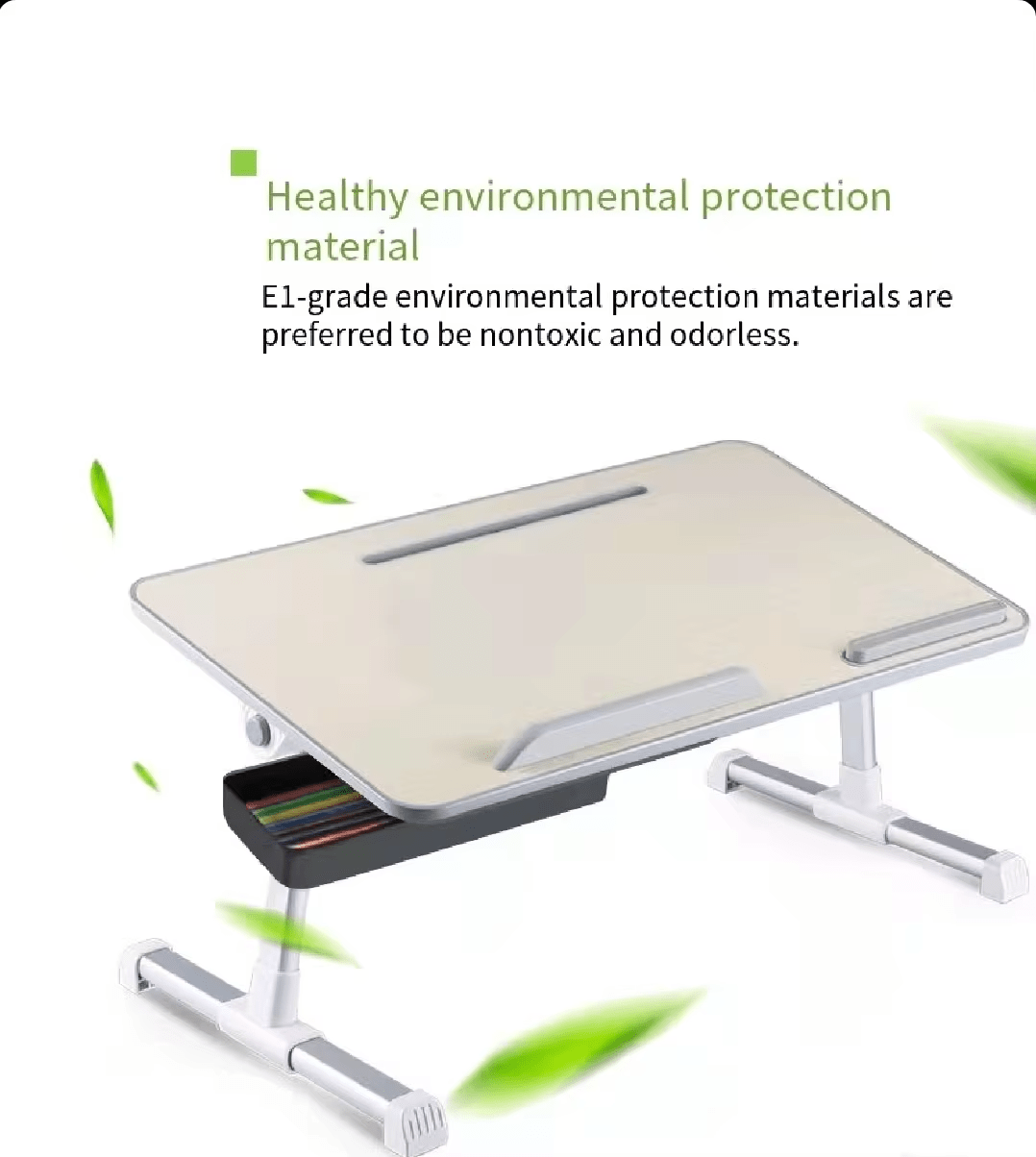 iDock Adjustable Table Stand with Storage Drawer Foldable Laptop Tray for Sofa Couch Floor Laptop Bed Tray Desk Laptop Stand - iDock Laptopstand