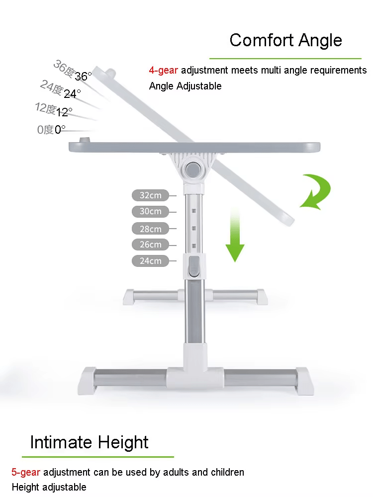 iDock Adjustable Table Stand with Storage Drawer Foldable Laptop Tray for Sofa Couch Floor Laptop Bed Tray Desk Laptop Stand - iDock Laptopstand