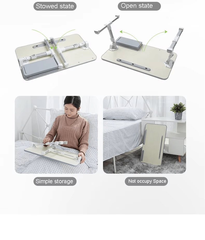 iDock Adjustable Table Stand with Storage Drawer Foldable Laptop Tray for Sofa Couch Floor Laptop Bed Tray Desk Laptop Stand - iDock Laptopstand
