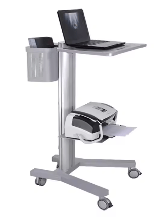 iDock All In One Height Adjustable Industrial Laboratory Medical Hospital Workstation Mobile Rolling Laptop Computer Cart Trolley - iDock Laptopstand