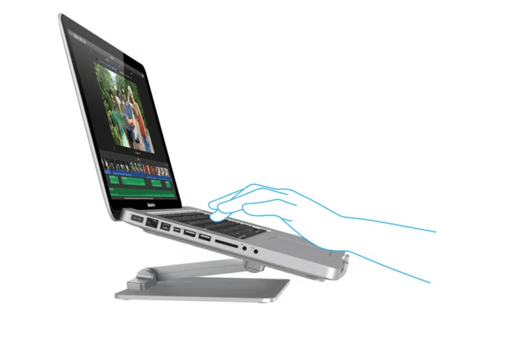iDock Aluminium Vertical Foldable Height Adjustable Portable Flexible 17 Inch Laptop Stand - iDock Laptopstand