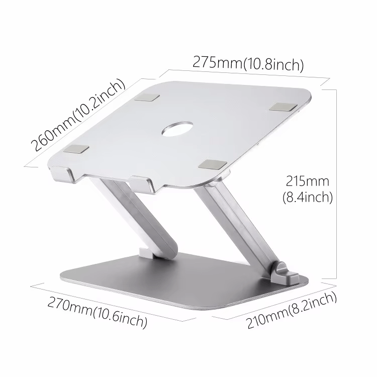 iDock Aluminium Vertical Foldable Height Adjustable Portable Flexible 17 Inch Laptop Stand - iDock Laptopstand