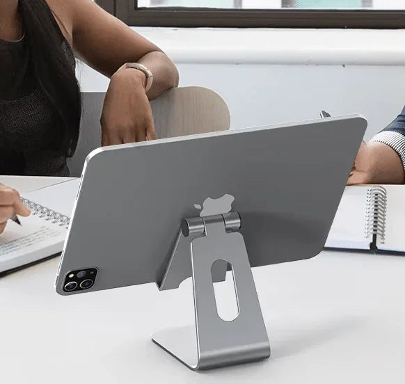 iDock Aluminum Alloy Multi - Angle Adjustable Desktop Tablet Stand Holder Compatible with Tablets - iDock Laptopstand