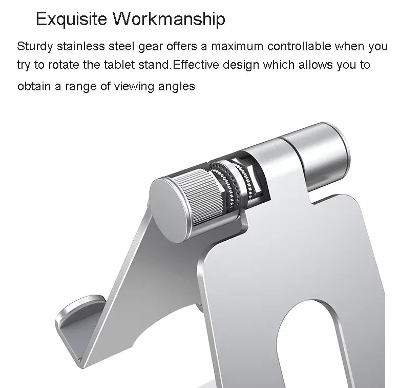 iDock Aluminum Alloy Multi - Angle Adjustable Desktop Tablet Stand Holder Compatible with Tablets - iDock Laptopstand