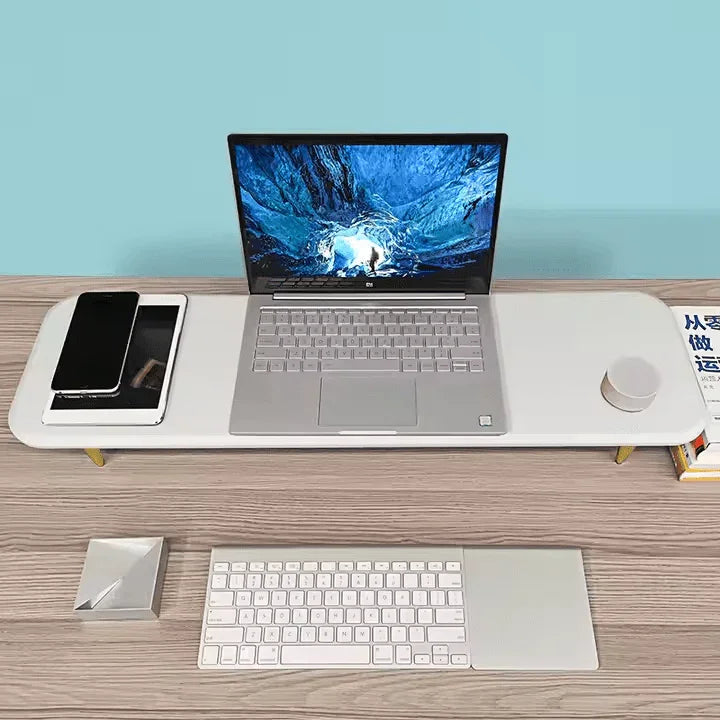 iDock Aluminum High Quality Wood Metal Monitor Stand Multi Media Monitor Desktop Stand - iDock Laptopstand