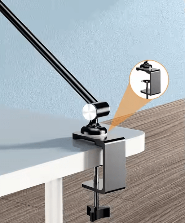 iDock Aluminum Long Arm Desktop Mount Holder for Bed Flexible Arm Clamp Clip Lazy Tablet Mobile Phone Stand Holder - iDock Laptopstand