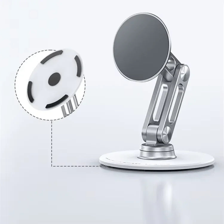 iDock Aluminum Magnetic Double Arm Adjustable 360 Rotatable Tablet Phone Stand Mobile Phone Holder - iDock Laptopstand
