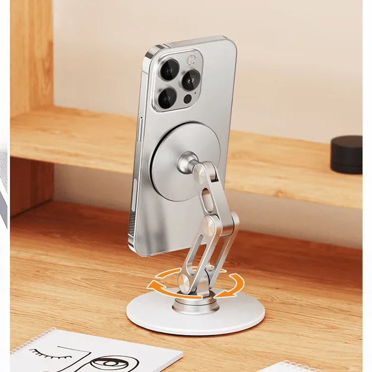 iDock Aluminum Magnetic Double Arm Adjustable 360 Rotatable Tablet Phone Stand Mobile Phone Holder - iDock Laptopstand