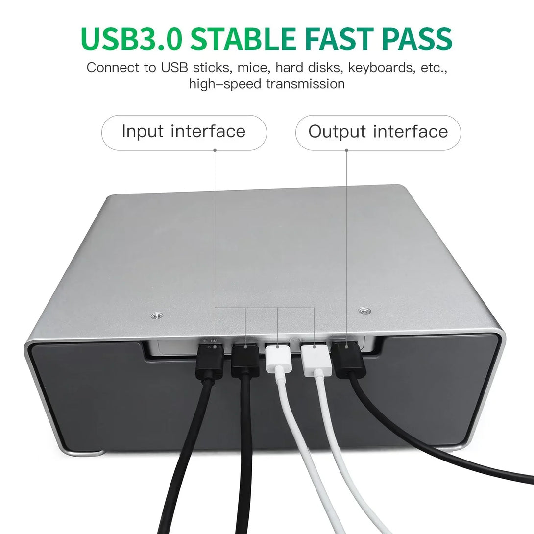 iDock Aluminum Monitor Holder with USB3.0 USB C With the Drawer Support Transfer Data Monitor Stand Riser - iDock Laptopstand