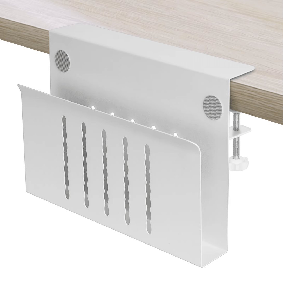 iDock Desk Side Storage Under Steel Hanging Organizer No Drill Cable Management Tray bracket Laptop Holder - iDock Laptopstand