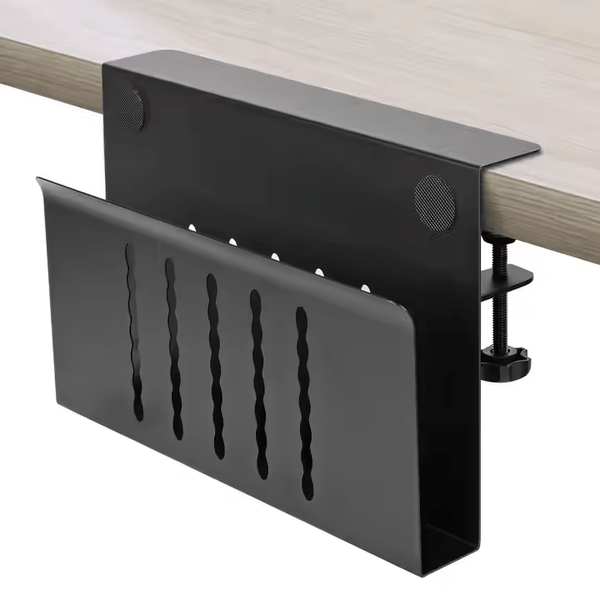 iDock Desk Side Storage Under Steel Hanging Organizer No Drill Cable Management Tray bracket Laptop Holder - iDock Laptopstand