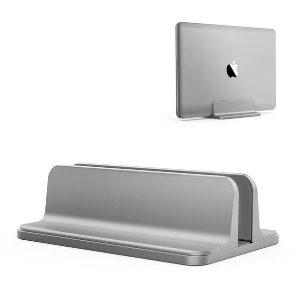 iDock Desktop Aluminum Adjustable Size Vertical Laptop Stand Fits for All MacBook Surface Chromebook and Gaming Laptops - iDock Laptopstand