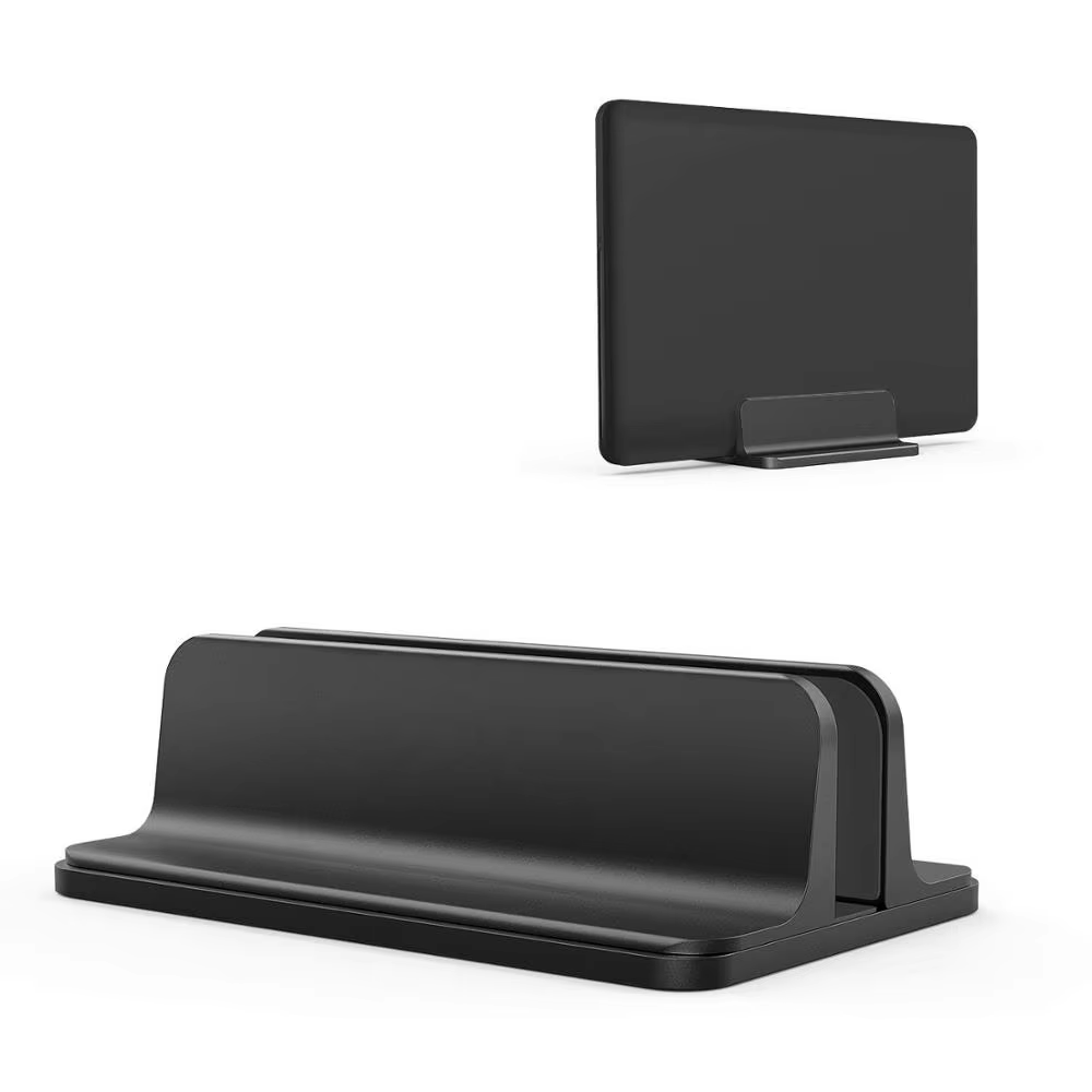 iDock Desktop Aluminum Adjustable Size Vertical Laptop Stand Fits for All MacBook Surface Chromebook and Gaming Laptops - iDock Laptopstand