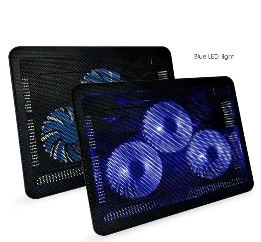 iDock Ergonomic 3 Fans Laptop Cooling Pad Portable Slim USB Powered Laptop Cooler for 15.6 - 17 Inch - iDock Laptopstand