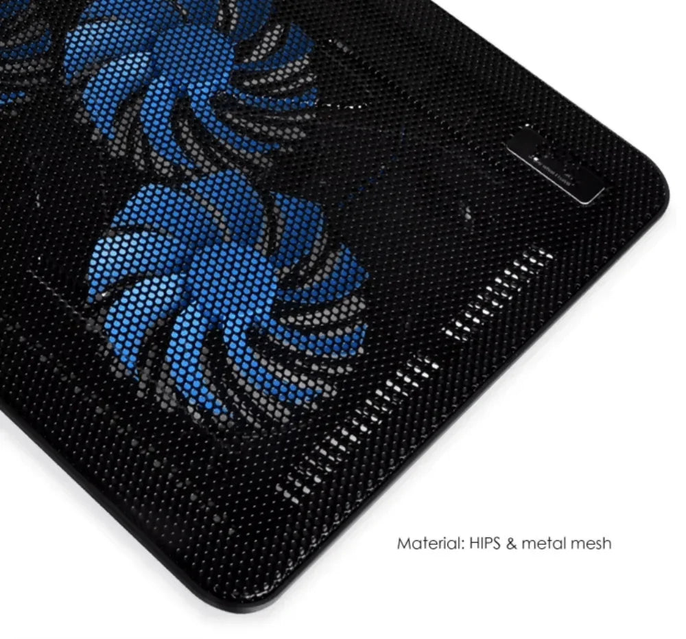 iDock Ergonomic 3 Fans Laptop Cooling Pad Portable Slim USB Powered Laptop Cooler for 15.6 - 17 Inch - iDock Laptopstand