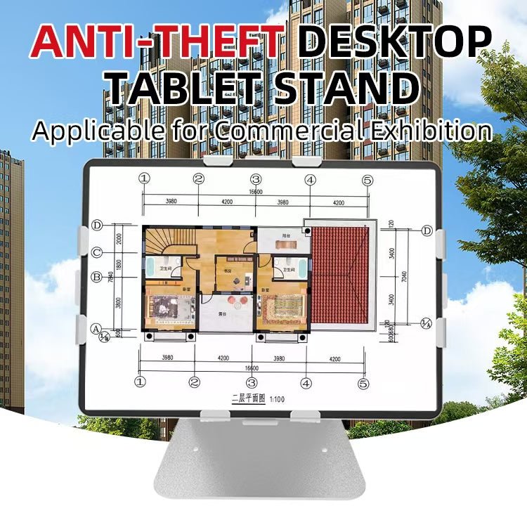 iDock Ergonomic 360 Degree Rotation Anti - theft Desktop Tablet Stand iPad Holder Applicable for Display Cashier Desk Restaurant - iDock Laptopstand