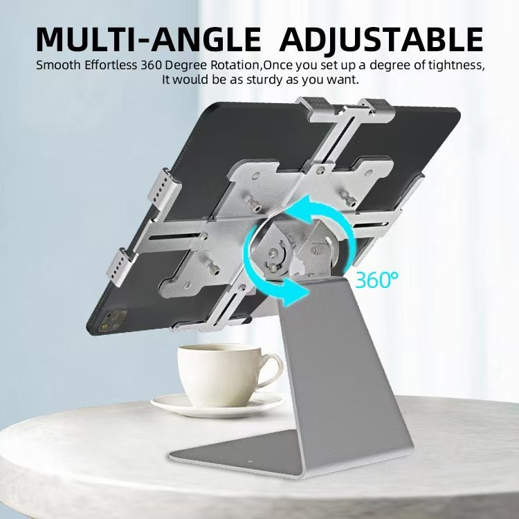 iDock Ergonomic 360 Degree Rotation Anti - theft Desktop Tablet Stand iPad Holder Applicable for Display Cashier Desk Restaurant - iDock Laptopstand