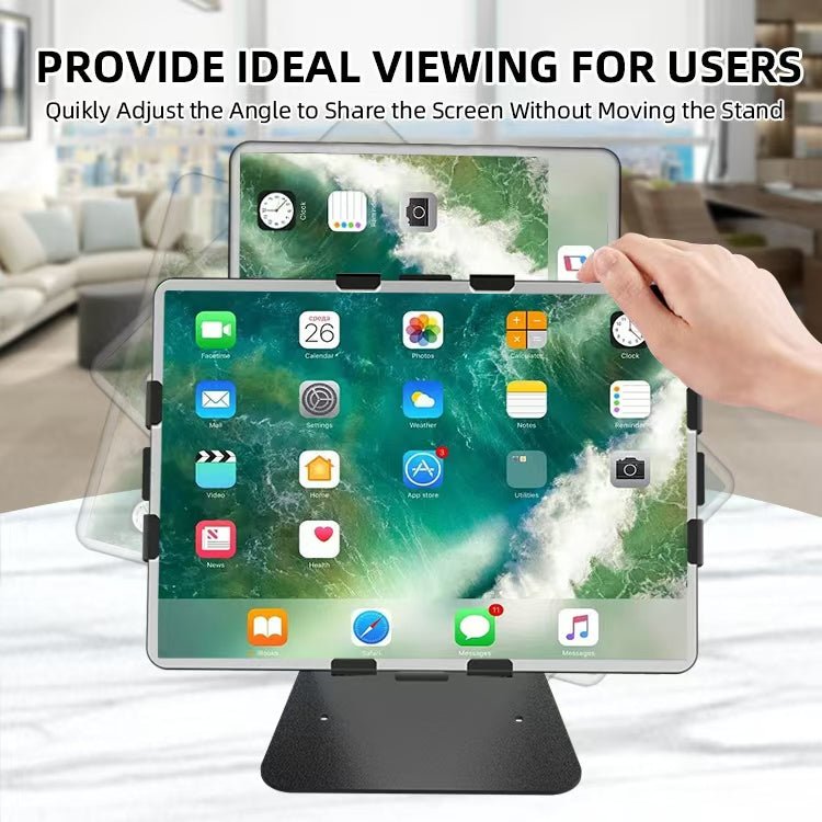 iDock Ergonomic 360 Degree Rotation Anti - theft Desktop Tablet Stand iPad Holder Applicable for Display Cashier Desk Restaurant - iDock Laptopstand