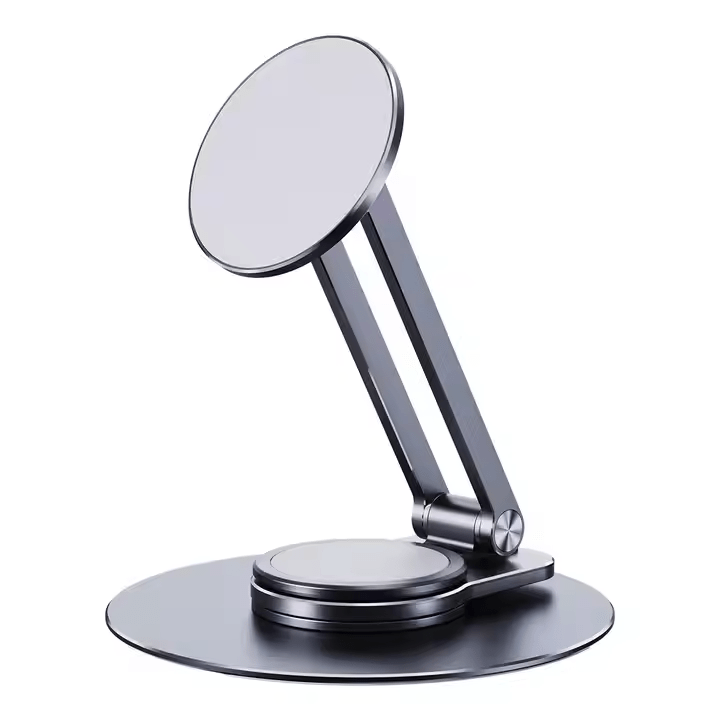 iDock Ergonomic 360 Degree Rotation Portable Folding Adjustable Aluminum Alloy Magnetic Phone Holder For iPhone 12 13 14 Pro Max - iDock Laptopstand