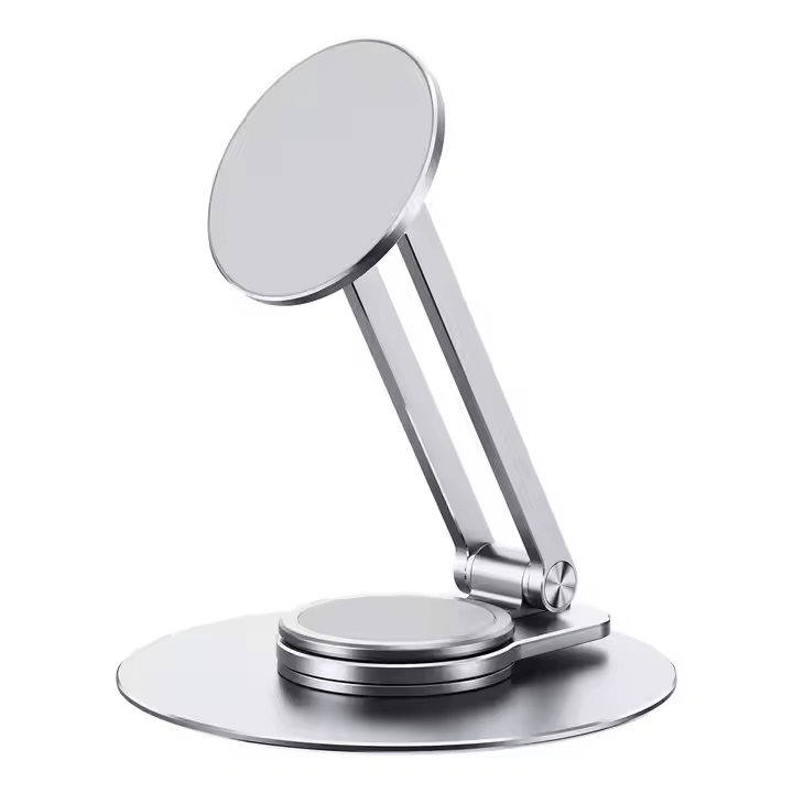 iDock Ergonomic 360 Degree Rotation Portable Folding Adjustable Aluminum Alloy Magnetic Phone Holder For iPhone 12 13 14 Pro Max - iDock Laptopstand