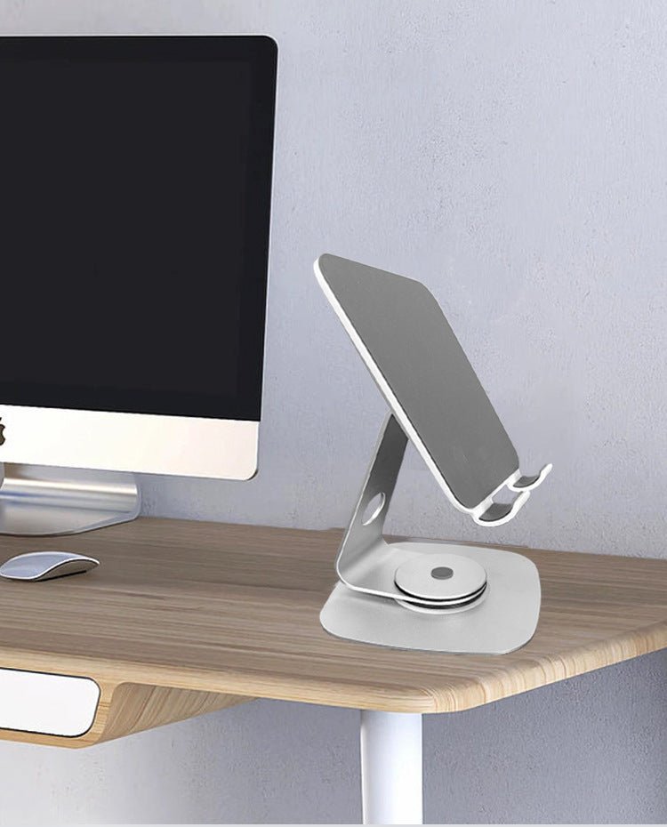 iDock Ergonomic 360° Rotation Portable Foldable Aluminum Alloy Desktop Tablet Stand Phone Holder - iDock Laptopstand