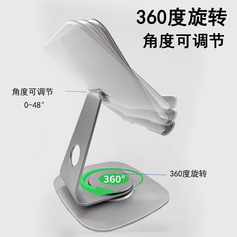 iDock Ergonomic 360° Rotation Portable Foldable Aluminum Alloy Desktop Tablet Stand Phone Holder - iDock Laptopstand