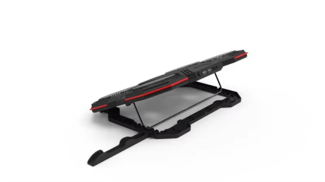iDock Ergonomic 6 Fans Comfort Notebook Cooler RGB Gaming Laptop Cooler Laptop Cooling Pad with Phone Holder - iDock Laptopstand