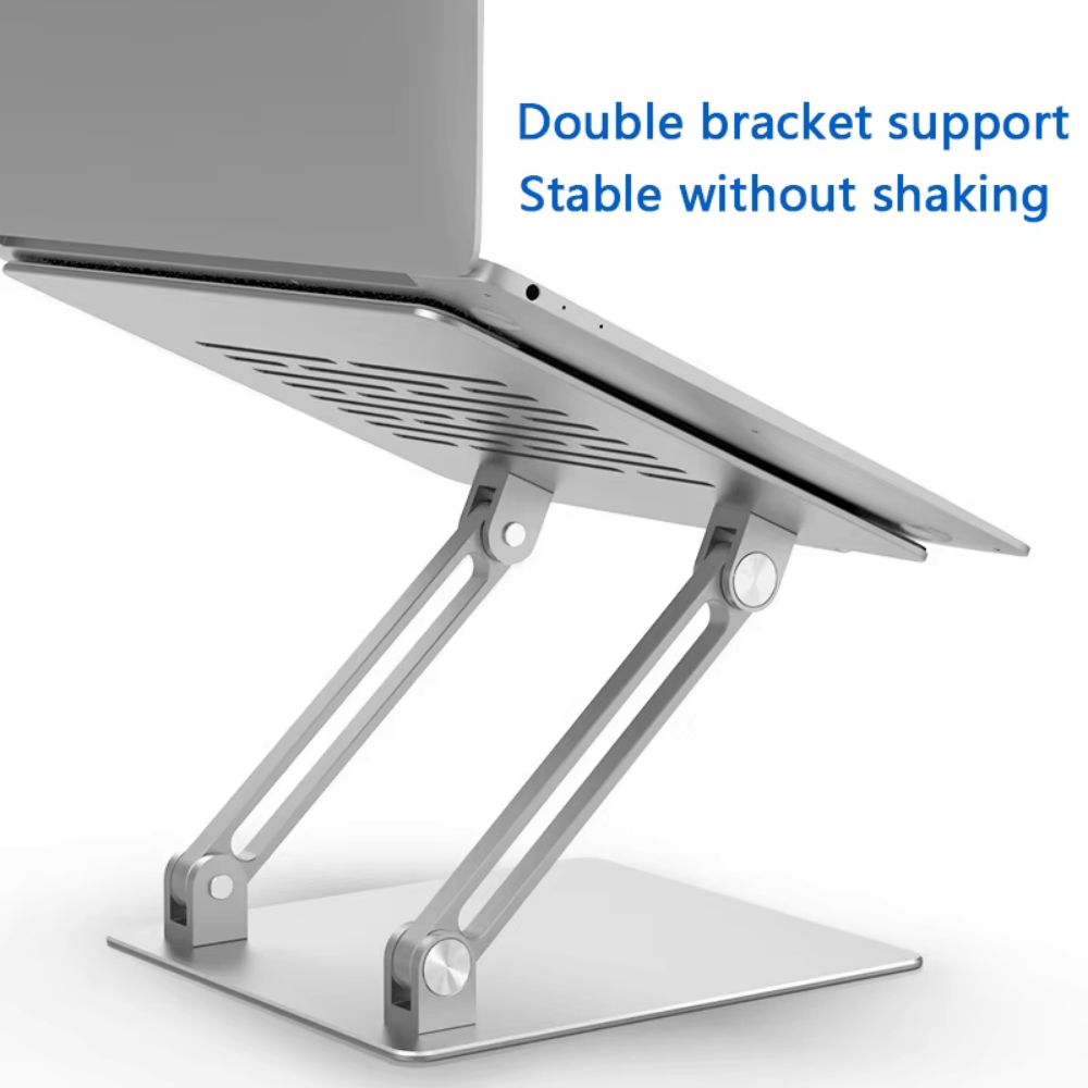 iDock Ergonomic Adjustable Aluminum Notebook Holder for Desk Compatible for 10 - 15.6 inch Laptop Stand - iDock Laptopstand