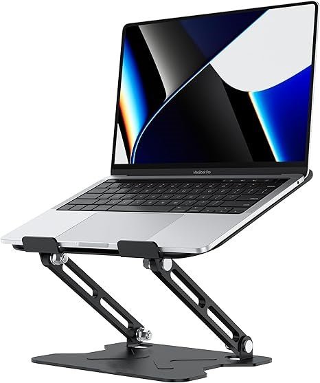 iDock Ergonomic Adjustable Folding Laptop Stand Laptop Riser for Desk Compatible With All Laptops from 11 to 16 Inches - iDock Laptopstand