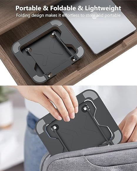 iDock Ergonomic Adjustable Folding Laptop Stand Laptop Riser for Desk Compatible With All Laptops from 11 to 16 Inches - iDock Laptopstand