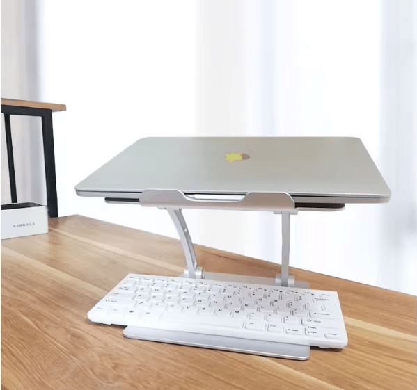 iDock Ergonomic Adjustable Laptop Computer Riser Stand Compatible with Apple MacBook Air Pro Dell XPS HP Samsung Lenovo - iDock Laptopstand