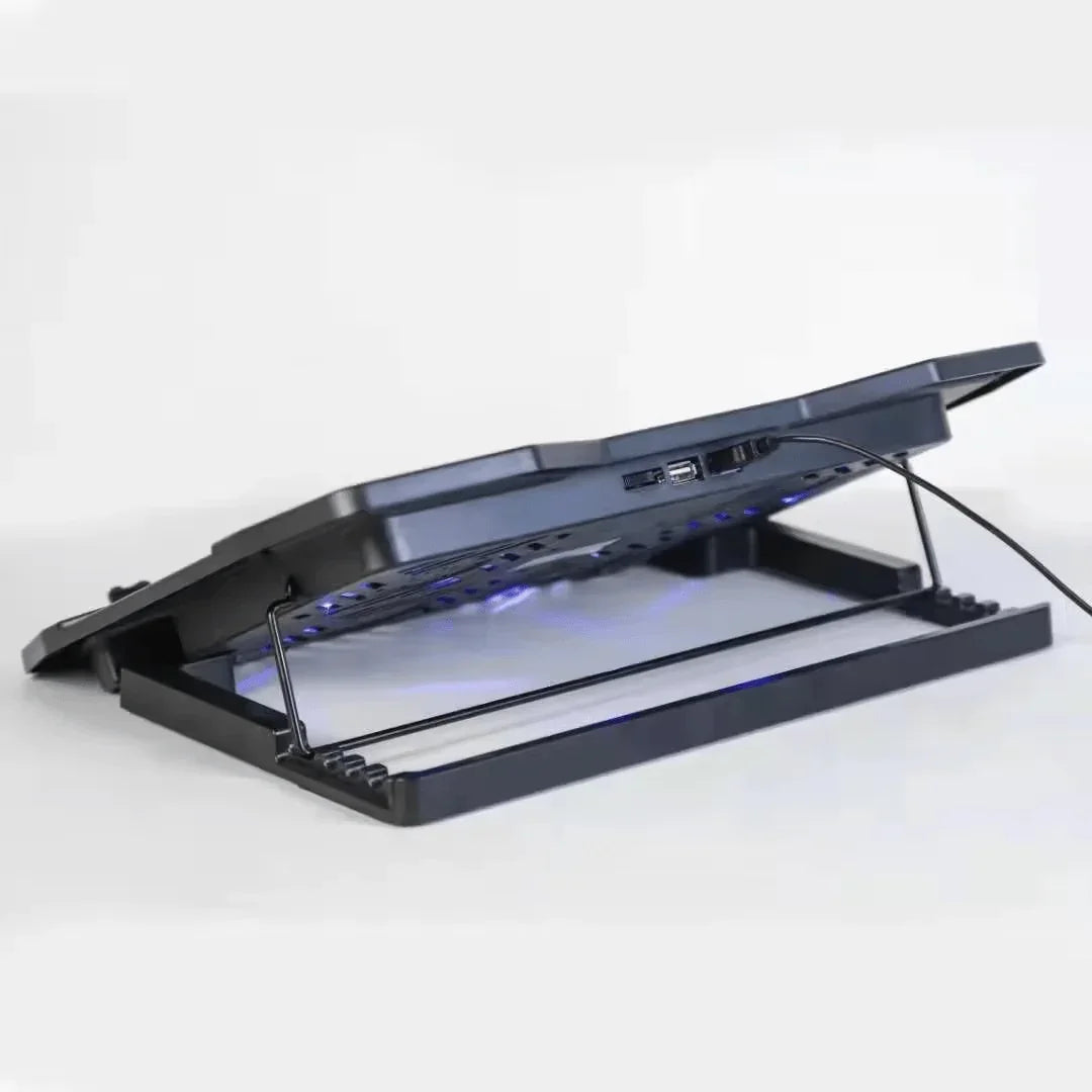 iDock Ergonomic Adjustable Slim Portable Notebook Stand with 4 Fans Laptop Cooler Cooling Pad For 15.6" - 17" Laptop - iDock Laptopstand