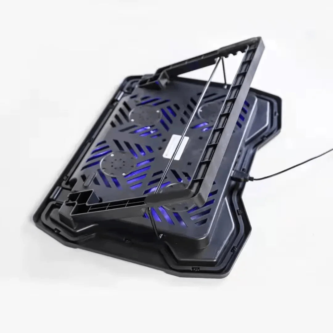iDock Ergonomic Adjustable Slim Portable Notebook Stand with 4 Fans Laptop Cooler Cooling Pad For 15.6" - 17" Laptop - iDock Laptopstand