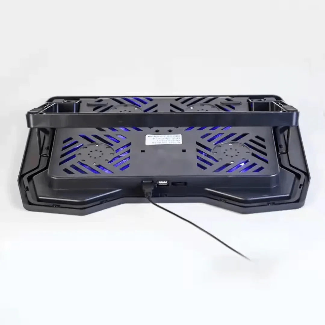 iDock Ergonomic Adjustable Slim Portable Notebook Stand with 4 Fans Laptop Cooler Cooling Pad For 15.6" - 17" Laptop - iDock Laptopstand
