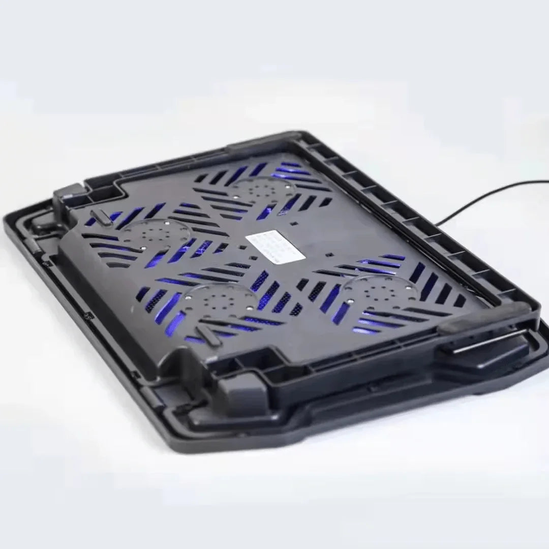 iDock Ergonomic Adjustable Slim Portable Notebook Stand with 4 Fans Laptop Cooler Cooling Pad For 15.6" - 17" Laptop - iDock Laptopstand