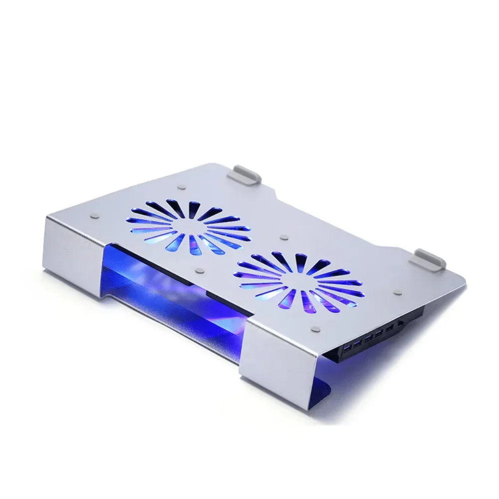 iDock Ergonomic Aluminum Alloy Gaming Laptop Cooler Laptop Cooling Pad with 2 Quiet Fans Support Up to 17.3 Inch Heavy Notebook - iDock Laptopstand