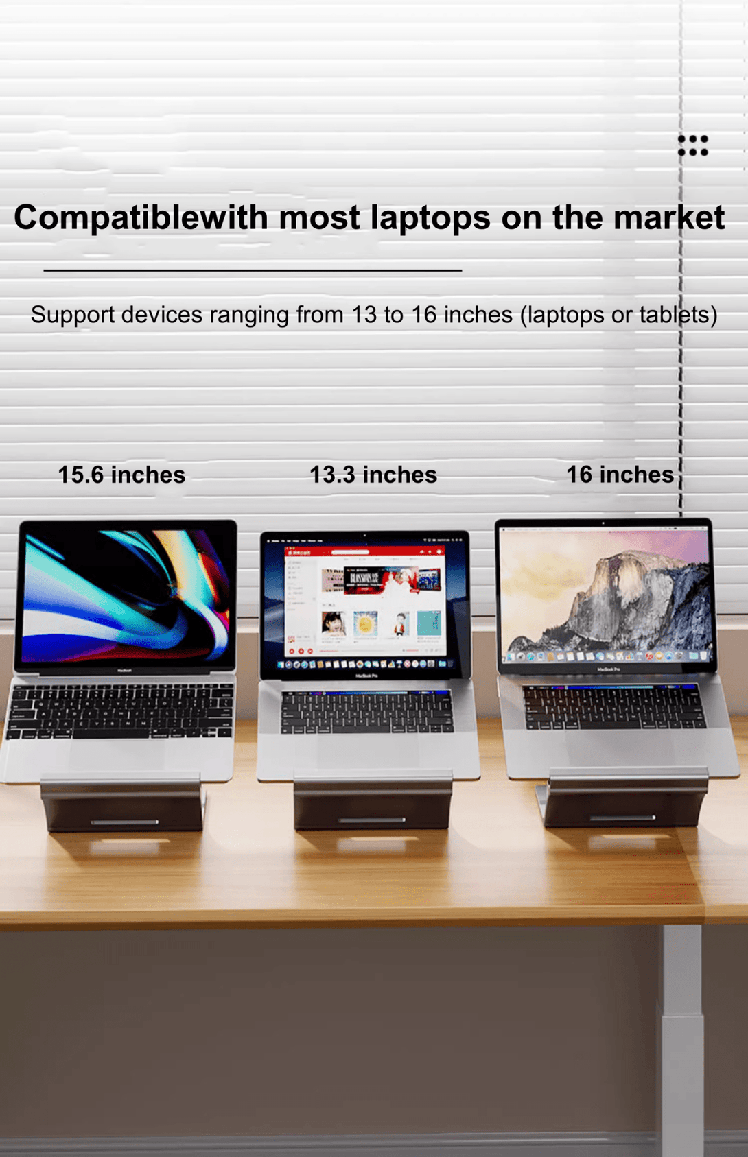 iDock Ergonomic Aluminum Alloy Laptop Floating Stand Support 13 - 17.3 Inch Laptops Adjustable Height Notebook Floating Holder - iDock Laptopstand