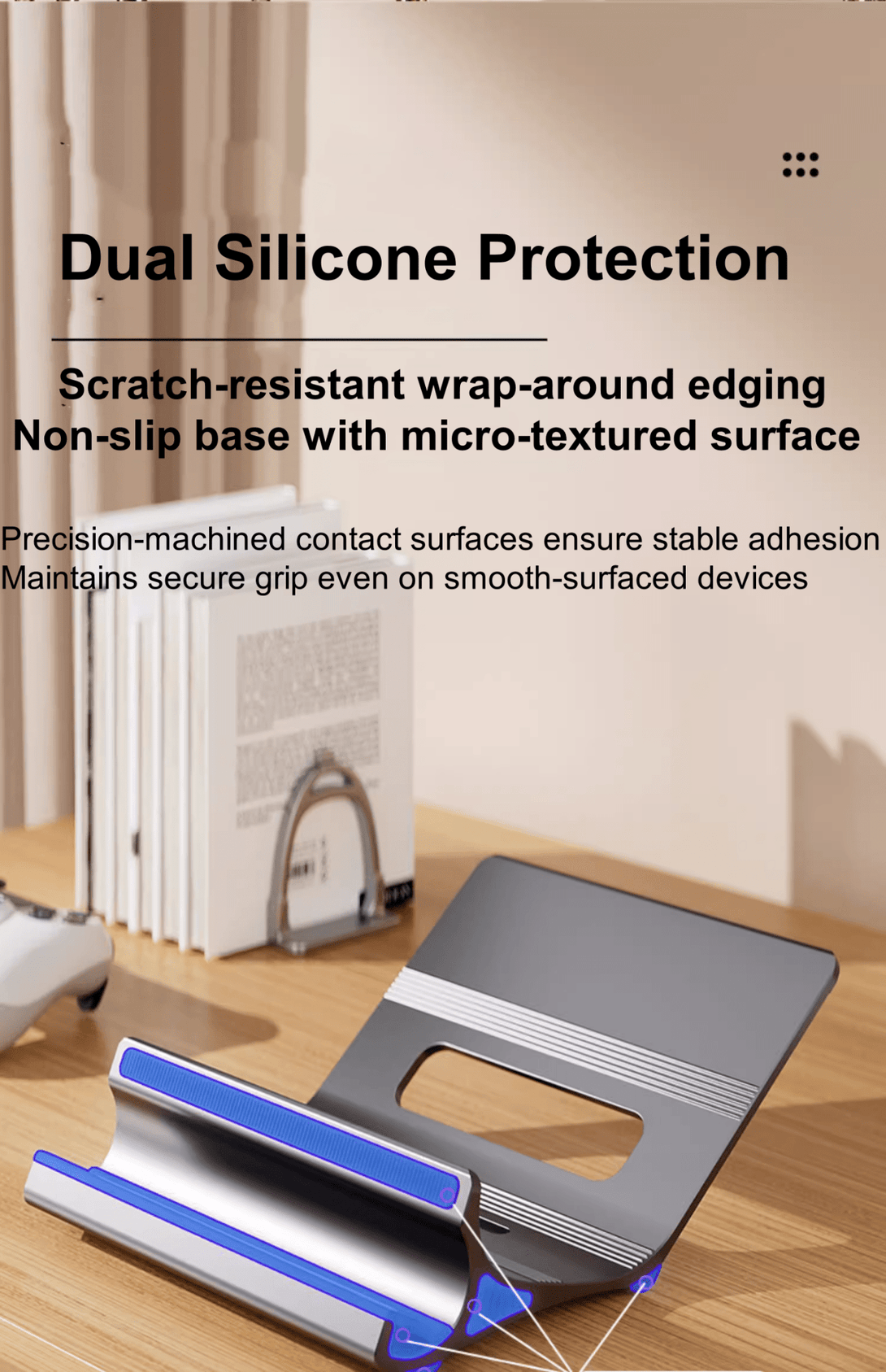 iDock Ergonomic Aluminum Alloy Laptop Floating Stand Support 13 - 17.3 Inch Laptops Adjustable Height Notebook Floating Holder - iDock Laptopstand