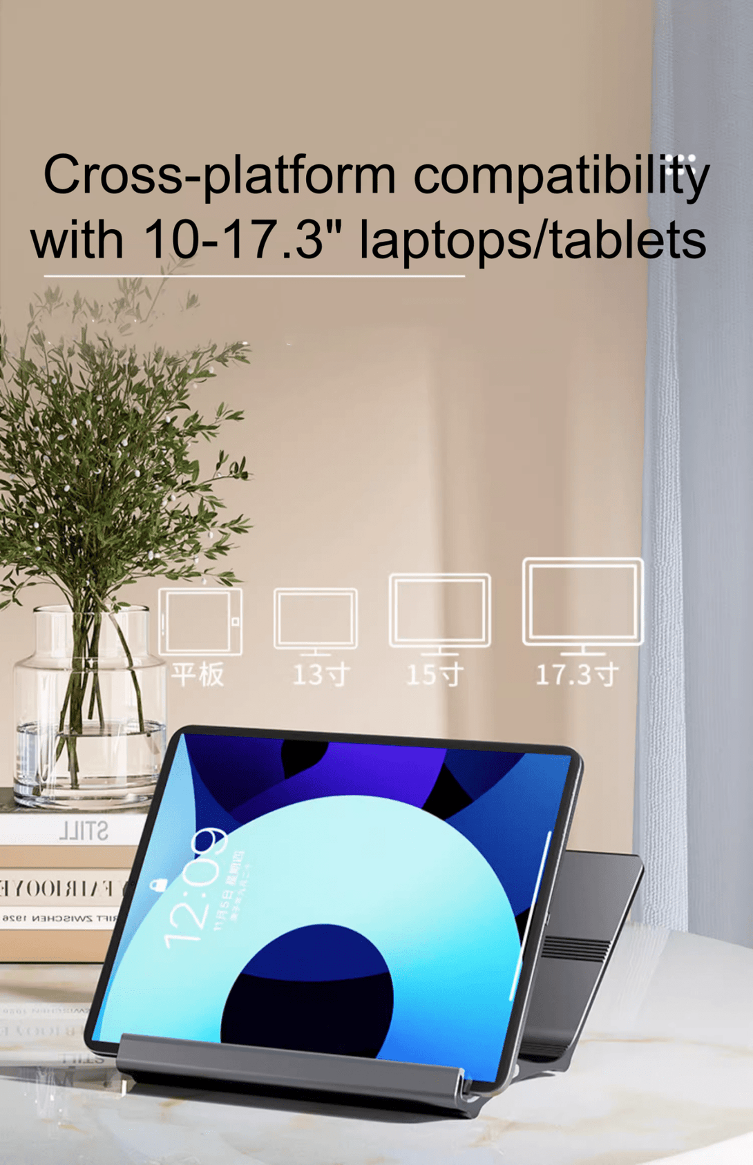 iDock Ergonomic Aluminum Alloy Laptop Floating Stand Support 13 - 17.3 Inch Laptops Adjustable Height Notebook Floating Holder - iDock Laptopstand