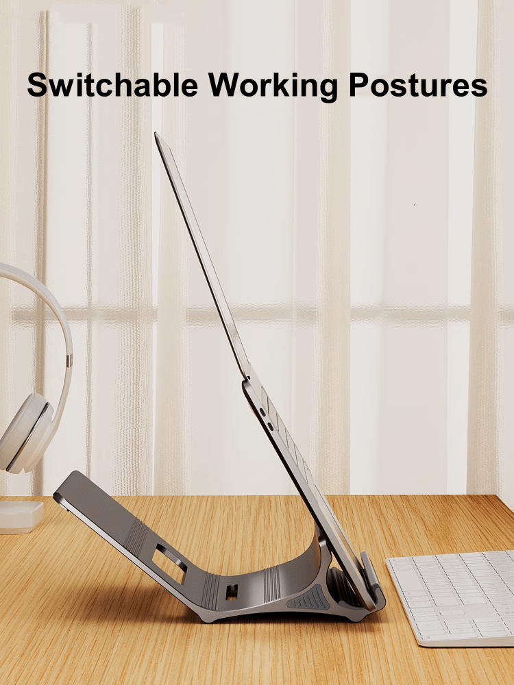 iDock Ergonomic Aluminum Alloy Laptop Floating Stand Support 13 - 17.3 Inch Laptops Adjustable Height Notebook Floating Holder - iDock Laptopstand