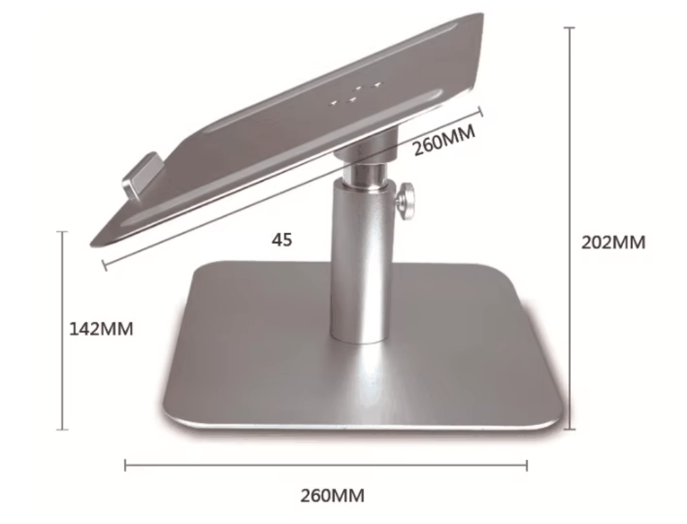 iDock Ergonomic Aluminum Angle Height Adjustable Detachable 360 Degree Swivel Laptop Stand - iDock Laptopstand