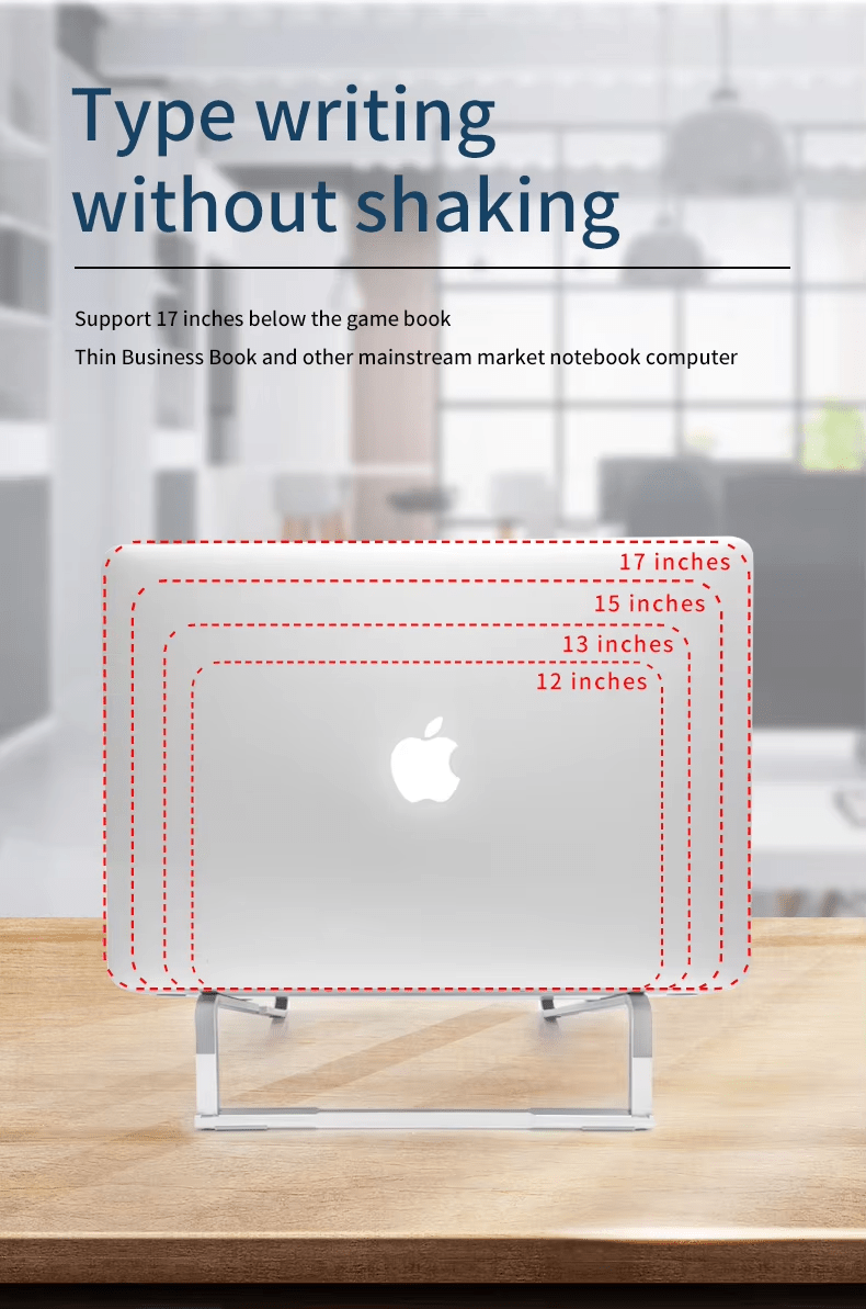 iDock Ergonomic Aluminum Desk Notebook Holder Foldable Laptop Stand for Apple for MacBook Air Pro - iDock Laptopstand
