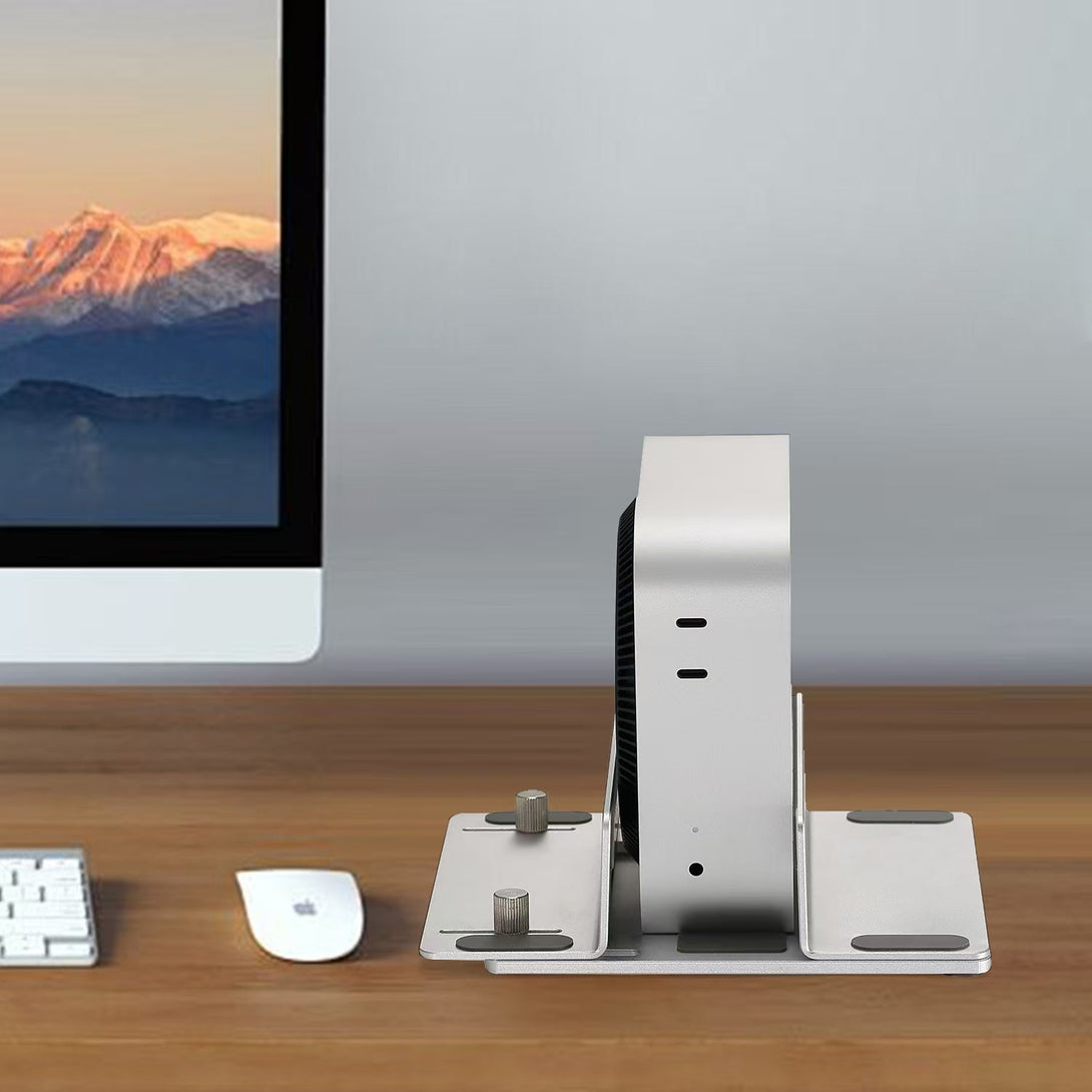iDock Ergonomic Aluminum Desk Vertical Laptop iPhone Mini Stand with PD USB HUB Optional - iDock Laptopstand