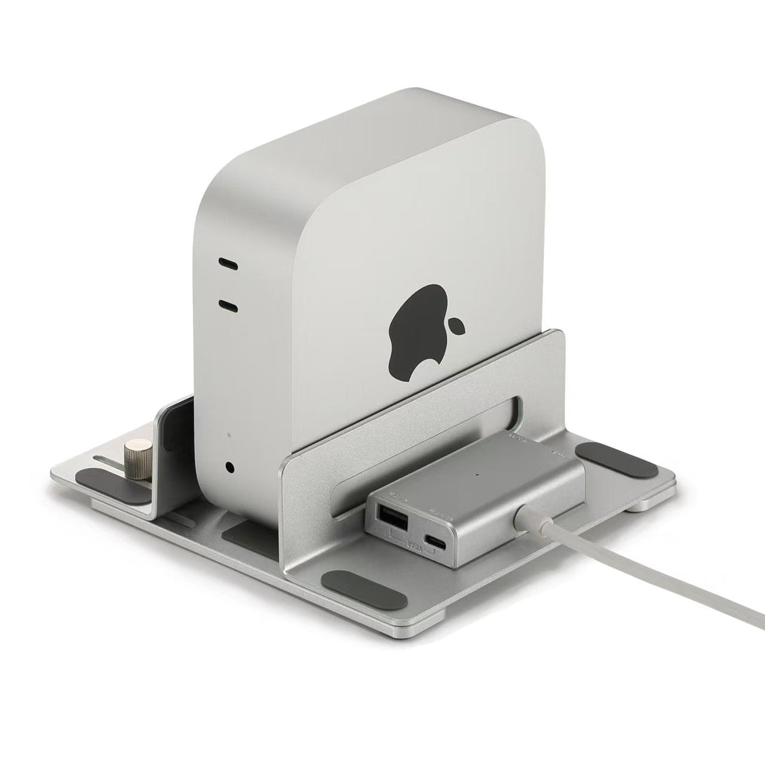 iDock Ergonomic Aluminum Desk Vertical Laptop iPhone Mini Stand with PD USB HUB Optional - iDock Laptopstand