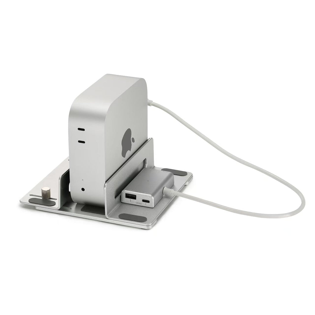 iDock Ergonomic Aluminum Desk Vertical Laptop iPhone Mini Stand with PD USB HUB Optional - iDock Laptopstand