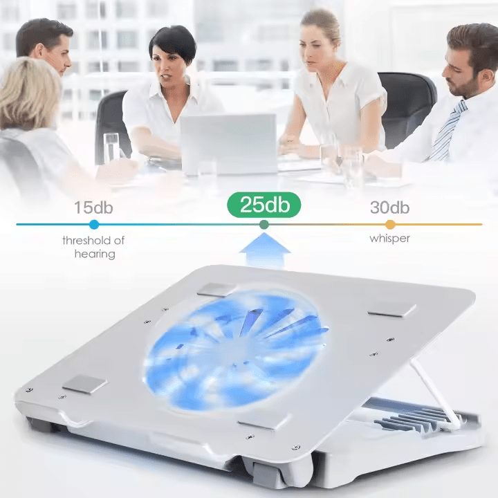 iDock Ergonomic Aluminum Height Adjustable Foldable Laptop Cooler Cooling Pad with USB 2.0 3.0 - iDock Laptopstand