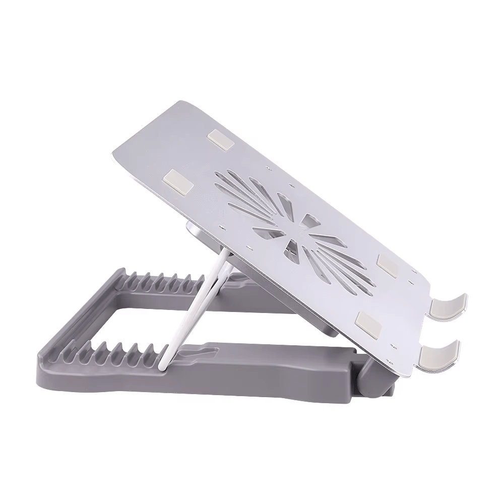 iDock Ergonomic Aluminum Height Adjustable Foldable Laptop Cooler Cooling Pad with USB 2.0 3.0 - iDock Laptopstand