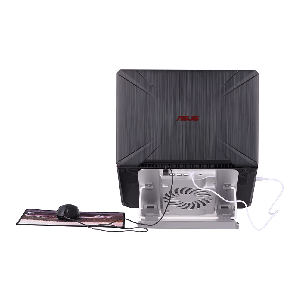 iDock Ergonomic Aluminum Height Adjustable Foldable Laptop Cooler Cooling Pad with USB 2.0 3.0 - iDock Laptopstand